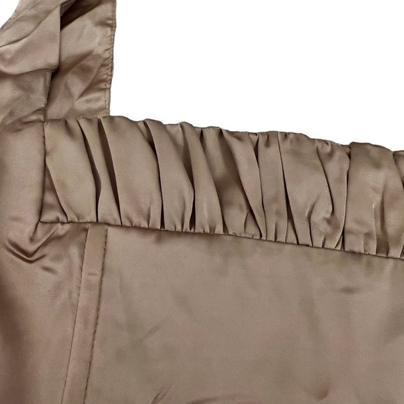 Princess Polly Nude Taupe New Bodysuit With Shirred Square Neckline Boning sz 6 - Picture 5 of 9